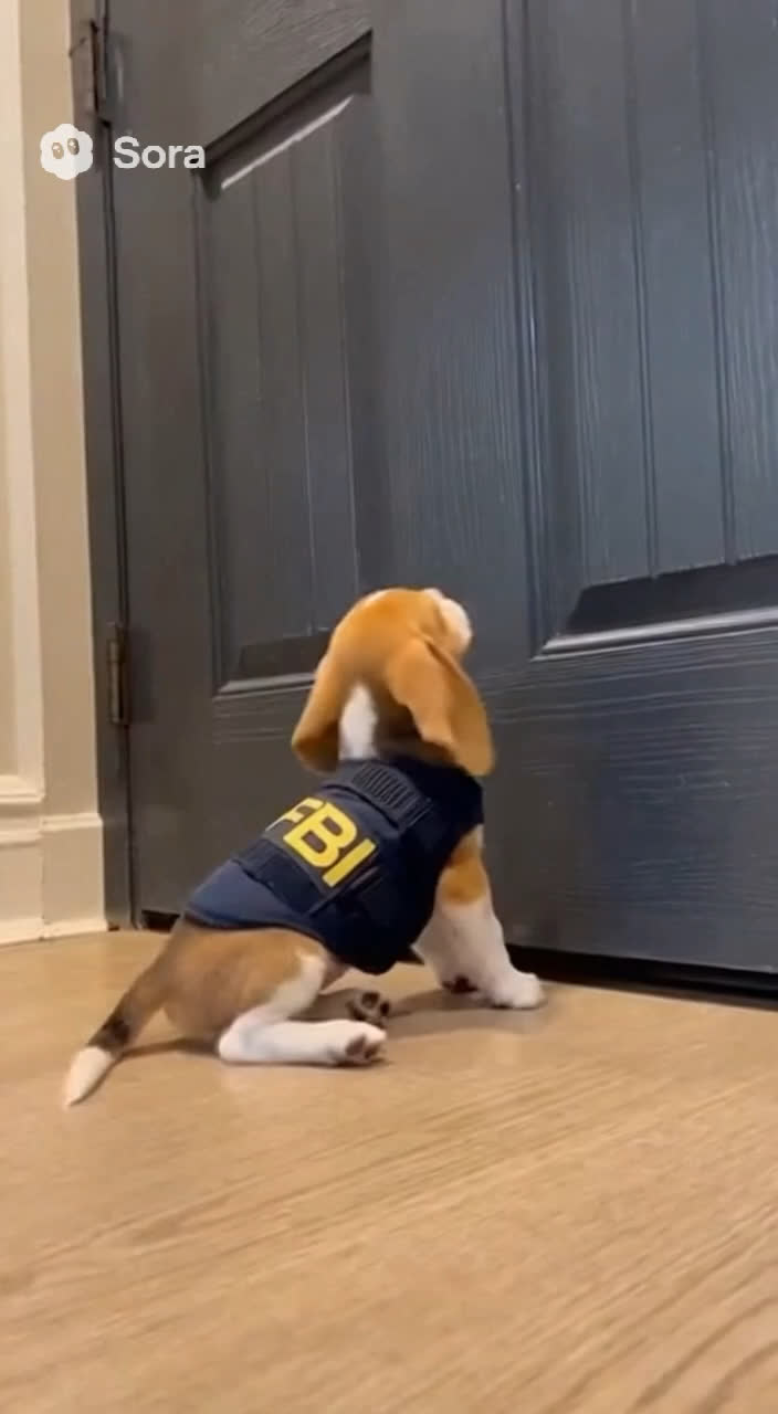 When even the Puppy FBI can’t let you oversleep 😆🚨🐾 #FBIPuppy #DogAgent #WakeUp #TooMuchSleep #FunnyVideo #Comedy #Meme #SleepyHead #DoorKnock #fbiopenup #귀여운강아지 #기상 #멍멍요원 #起きろ #ワンちゃん #gracioso #funnyshorts #dogmeme #fyp #humor #morningvibes #puppyagent