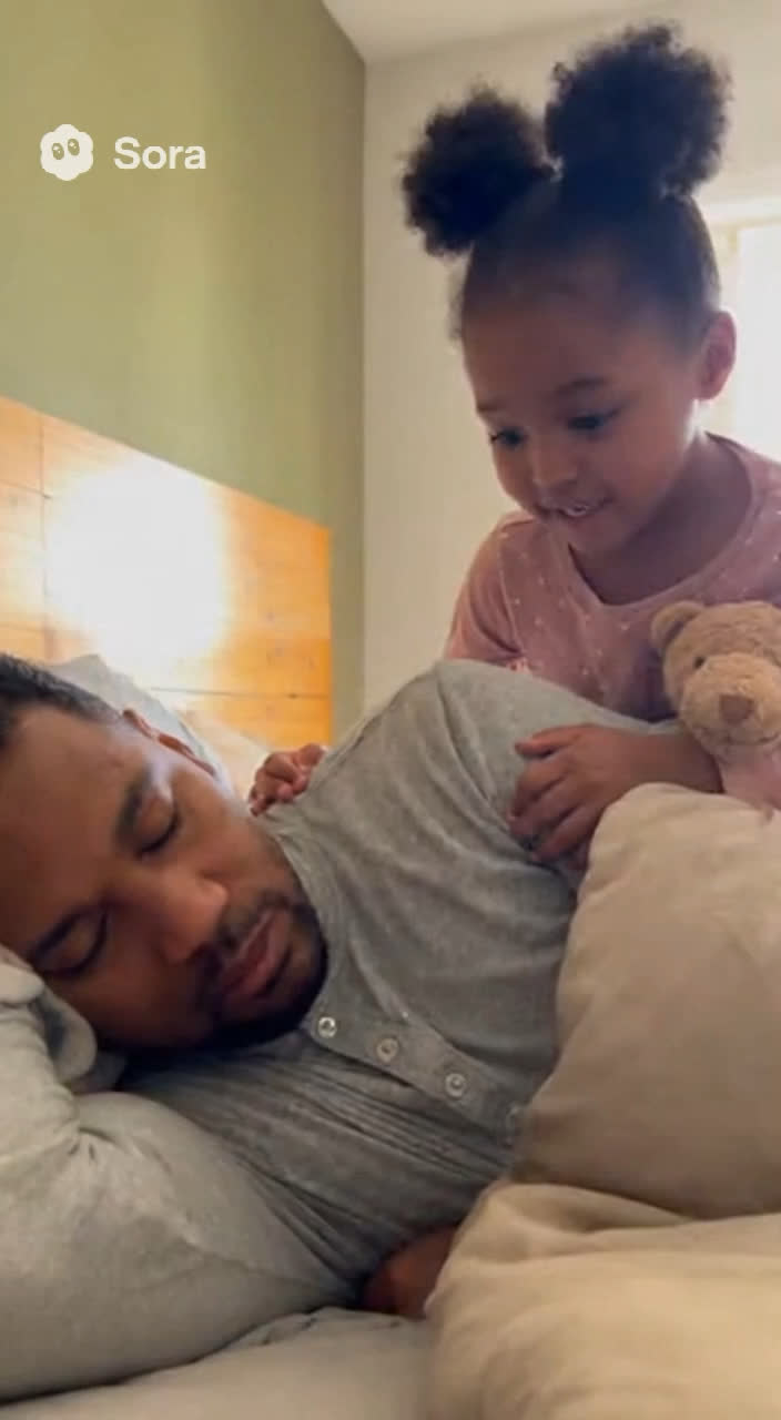 When your alarm fails but Dad instincts never do 😆💤👨‍👧❤️
#MorningWakeUp #DadLife #FunnyMorning #WakeUpCall #CuteMoments #FamilyLove #SleepyDad #MorningMood #ParentingLife