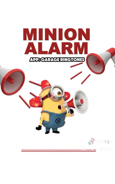 Start your morning with Minions! ⏰🚨 This funny alarm ringtone is sure to make you laugh from the very first second. 😂 #alarmringtone #alarmclock #wakeup #minionalarm