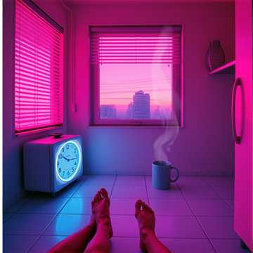Neon-Sun Morning