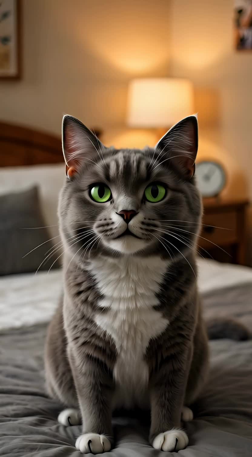 a cat tired of you getting up late