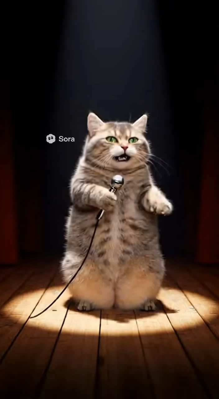 The coolest cat just dropped the hottest bars on stage 😎🎤🐾
#RappingCat #CoolCat #CatOnStage #FunnyVideo #MusicVibes #RapPerformance #AnimalRapper #PetTalent #CuteAndCool #ViralVideo #AIVideo #CatVibes #StageStar #FelineFlow